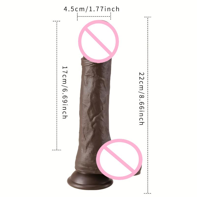 Thrust Realistic Penis Vibrator with Vibration and Heating Mode Suitable for Gspot Stimulation Remote Control Strong Suction Cup