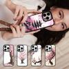 Цветущая вишня Для iPhone Черный Жесткий Пластик 17 Air 16 14 11 15 13 12Pro Max PC TPU Чехол для Телефона