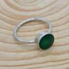 Green Onyx 925 Sterling Silver Ring, Onyx Gemstone Handmade Women Boho Ring