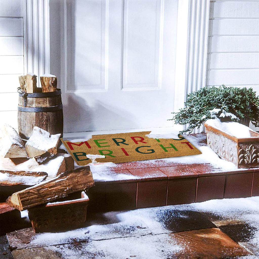 Рождественское украшение фестиваля Ковер перед входной дверью В помещении На улице - Коврик