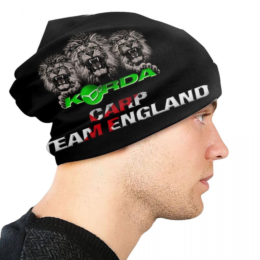 Korda Fishing Logo Skullies Beanies Caps Winter warm Unisex Women Knitted Hat Unisex Adult Fish Carp Fisherman Gift Bonnet Hats