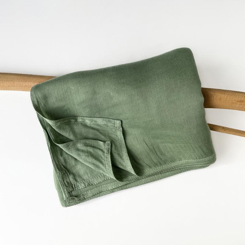 Summer Cotton and Linen Scarf Solid Color Simple Sunscreen Shawl Women's High-end Silk Scarf Yarn Headscarf