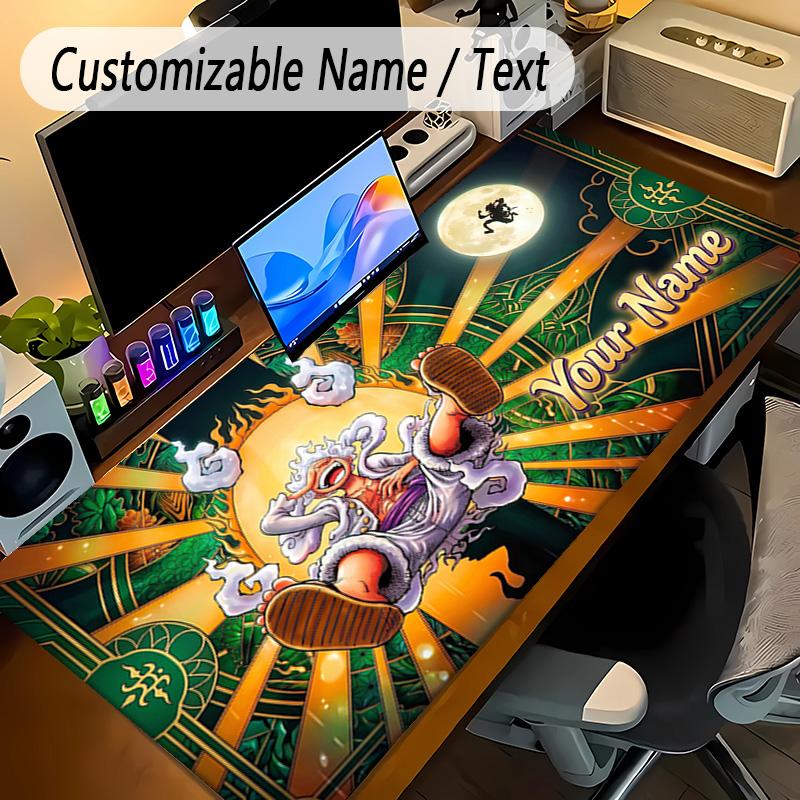Large Mouse PadOne Piece Custom Name Text Personalized Desk Mat Non Slip Gaming Pad