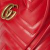Gucci GG Marmont Золотой Логотип Стеганая Сумка-Ведро на Шнурке Женская Сумка на Плечо Красная 575163-DTDHT-6832
