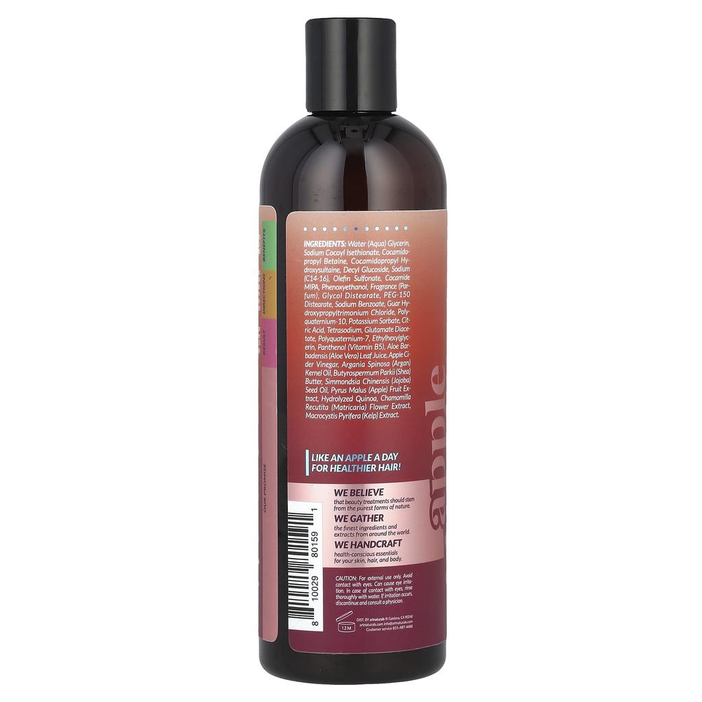 Шампунь с яблочным уксусом, для всех типов волос, 355 мл (12 жидких унций)