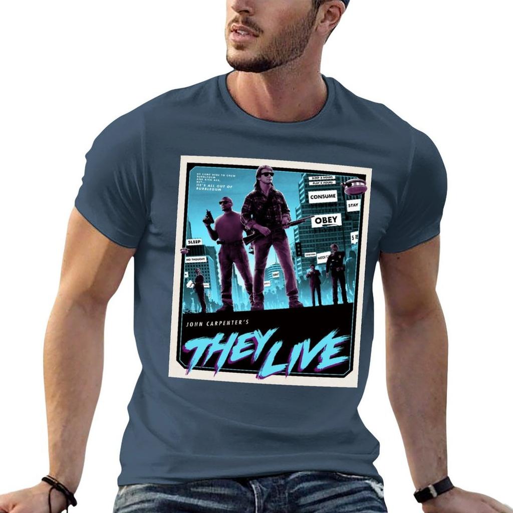 They Live Tshirt Simple Casual Short Sleeve Tee