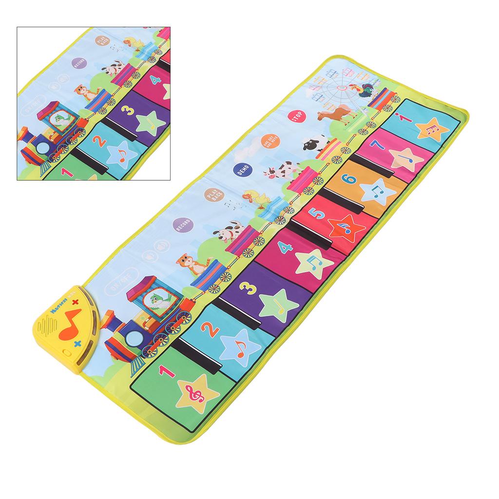 Детский коврик для пианино складной улучшает координацию предотвращает скольжение музыкальный коврик для пианино развивающая игрушка