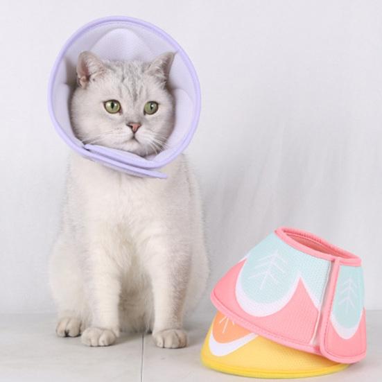 Pet Collar Adjustable Soft Cat Recovery Collar Comfortable Breathable Pet Cone Collar for Post-Surgery