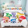 Cartoon The Fixies Bedding Set Kids 3D Print Duvet Cover Set with Pillowcase Bedroom Home Decor Bed Linens Twin Full Queen Size