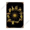Saint Seiya Zodiac Gold Metal Signs Create Pub Designing Kitchen Tin Sign Poster