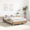 VidaXL Bed Frames Without Mattress Artisan Oak 120x200 Cm, Bedroom Furniture, Bed Base, Double Bed, Bed, Bed Frame, 861038
