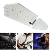 Jazz Guitar Bridge Metal Fan Shape Jazz Guitar Bridge Replacement for Semi Hollow Electric Guitar Accessory