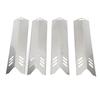 4 Pcs Adjustable Grill Heat Plates Shield Stainless Steel Oven Burner Covers BBQ Gas Grill Deflector Plates Heat Tent