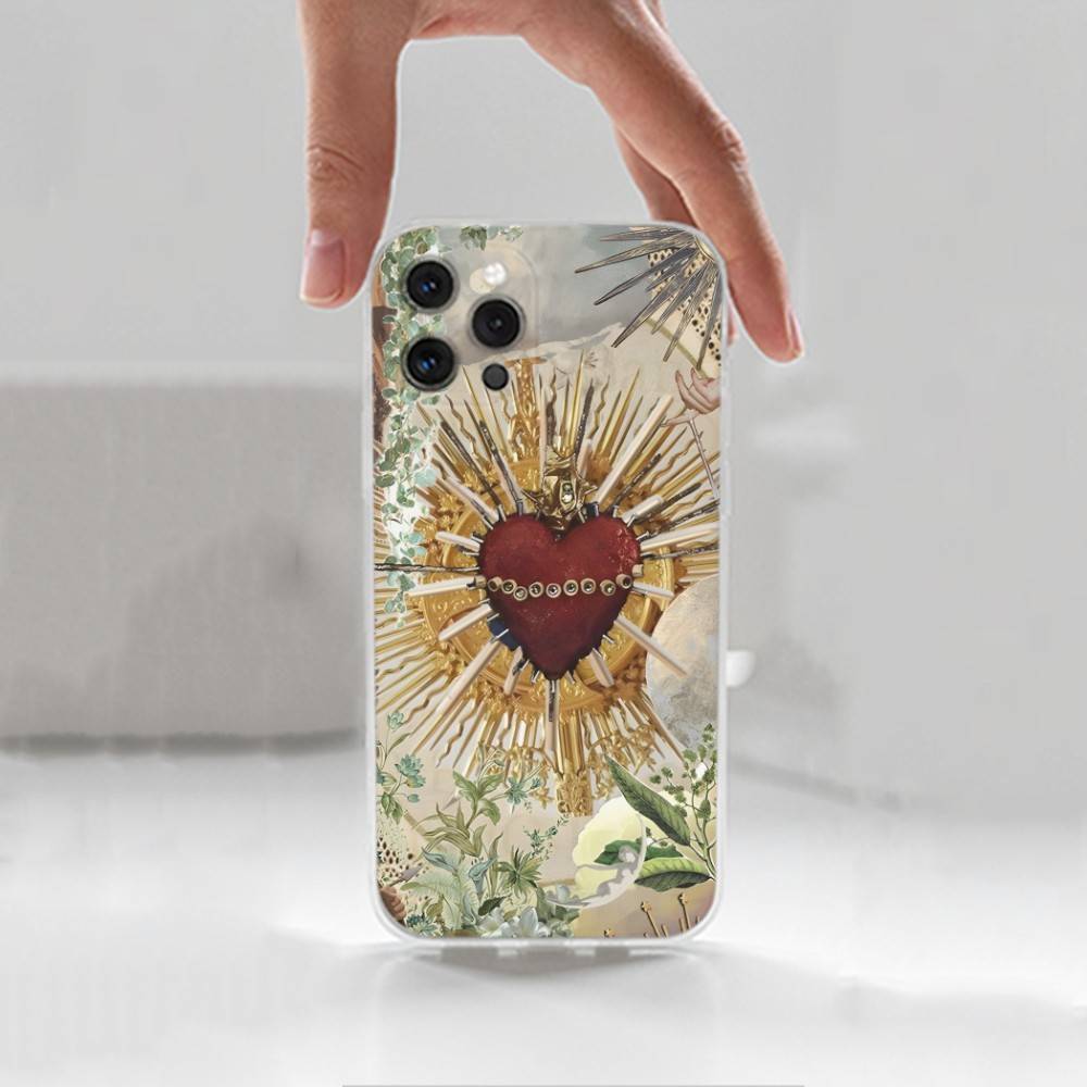 Cross Art Bible Christian  Case For iPhone 16,15,14,17,13,12,11 Plus,Pro,Max,XR,XS,X,7,8 Plus,SE,Mini,Transparent,Silicone