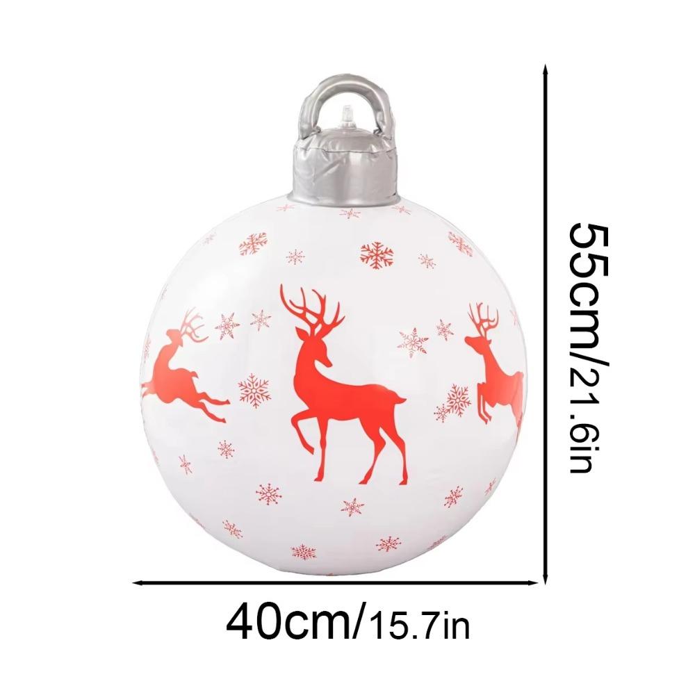 Giant Inflatable Christmas Ball Hanging Ornaments Christmas Balloons Party Supplies