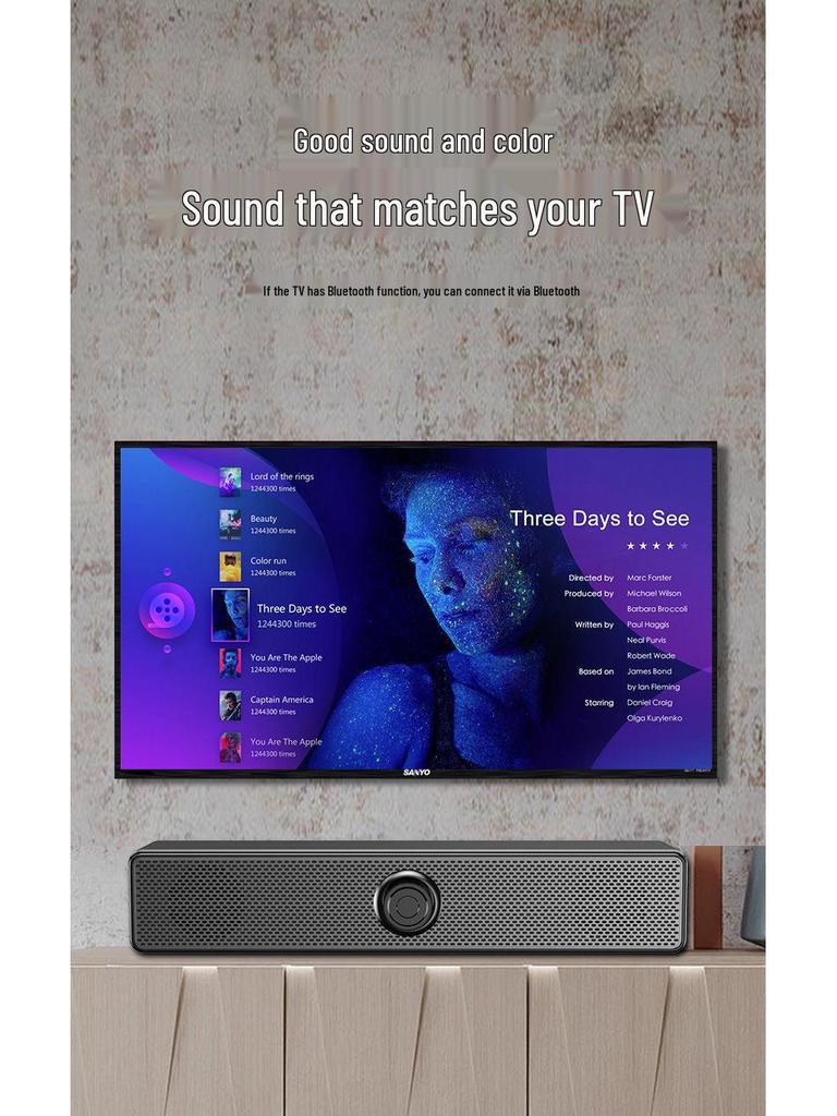 Мини-настольные компьютерные колонки Bluetooth USB с сабвуфером