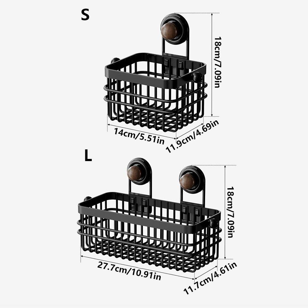 Rust-proof Kitchen Wall Hanging Rack Suction Cup Hanging Onion Storage Box Shower