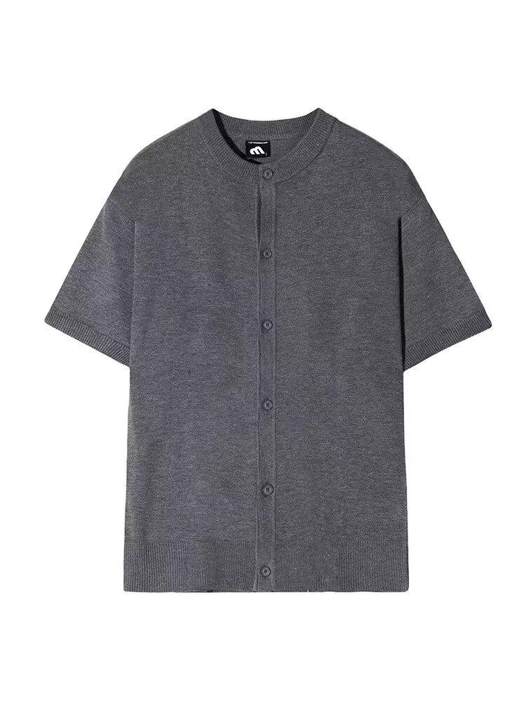 Повседневная трикотажная футболка корейского дизайна - Модная летняя с коротким рукавом, Универсальный уличный стиль