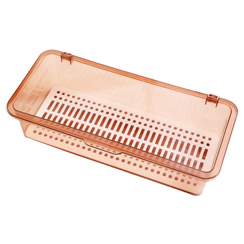 Chopsticks Storage Box Holder With Drainage Partition Household Kitchen Chopsticks Spoon Cutlery Storage Case