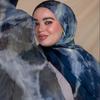New Printed Chiffon Hijab Scarf For Women Muslim Headscarf Wraps Veils Islamic Turban Niqab Tie-dyed Headband Muslim Hijab Shawl