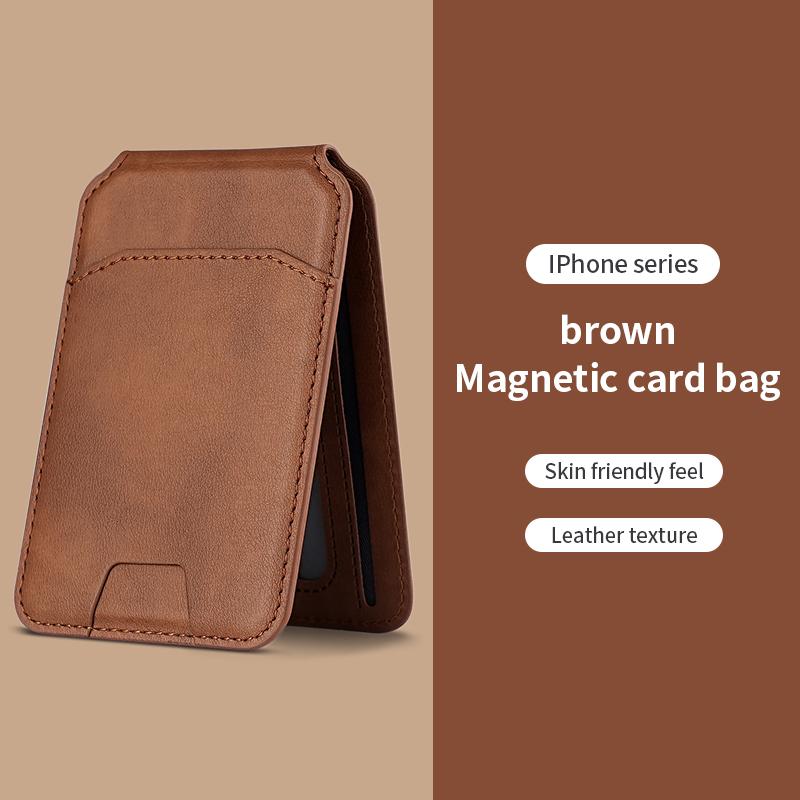 Luxury For Magsafe Magnetic Leather Wallet Holder Case For iPhone 16 15 14 13 12 Pro Max Card Holder Phone Bag Cover Accessories
