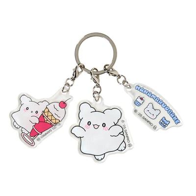 Sanrio HANAMARUOBAKE Акриловый брелок из 3 частей Синий (Пастельные Сладости Поп)