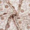 Pack of 2  Polyester Floral Leaf Print Window Curtain Regular Print 135 GSM , Brown