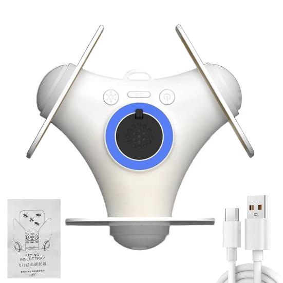 Indoor Mosquito Lamp Flying Insect Trap UAV Light Wide Coverage Range Low Noise Rechargeable Mosquito Zapper Fly Catcher