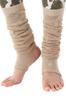Suria Yoga Socks Made In Japan Leg Stays In One Size Fits Cappuccino [Nataraja] Warmers, Heelless, Toeless, Place, All,