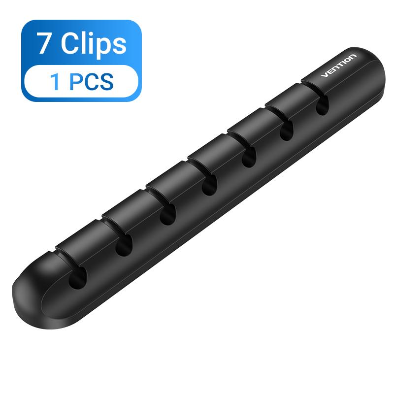 Vention Cable Organizer Silicone USB Cable Winder Desktop Car Management Clips for Data Headphone Earphone Mouse Wire Organizer