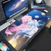 Таканаси Хосино Аниме B-Blue Archive Коврик для мыши Нескользящий Подходит для офисных компьютеров Ноутбуков Игровых столов E-sports Коврики XXL Клавиатура