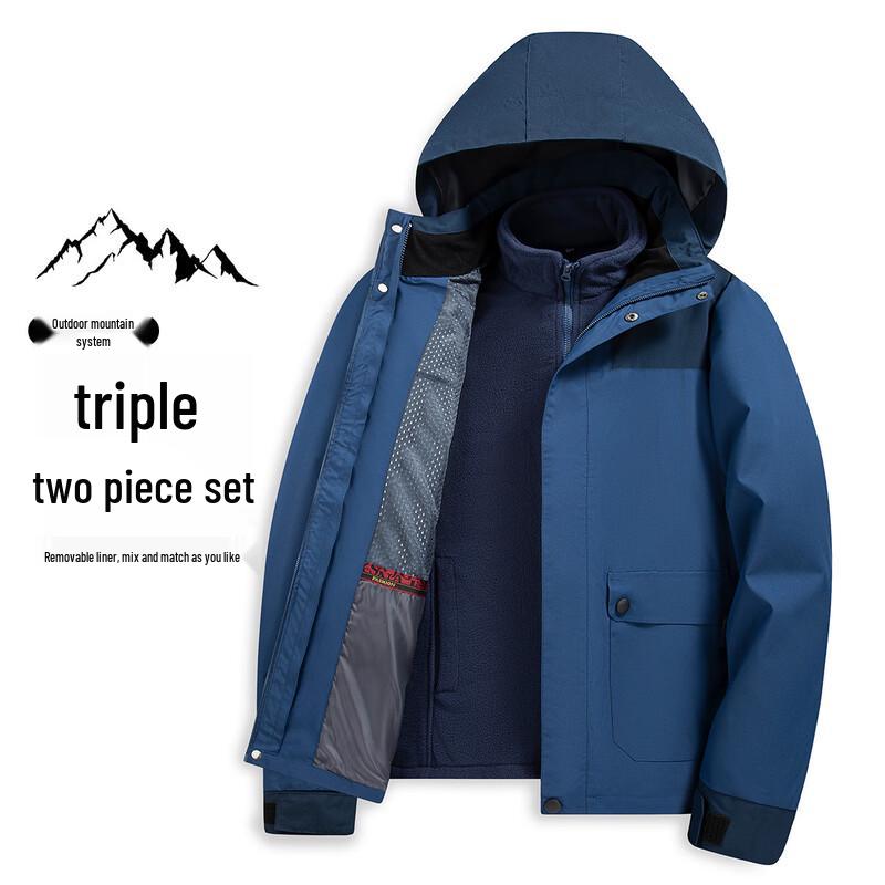 XueZhongFei Men's 3-in-1 Fleece Jacket