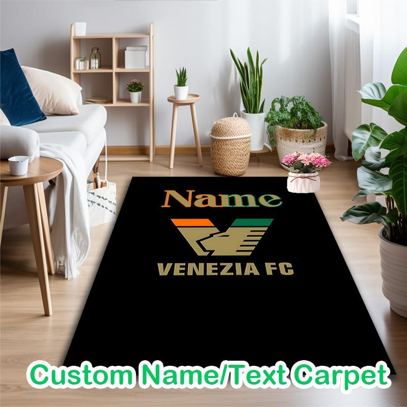 [Venezia Football Club (3) Printed Carpet] Non-slip Office Rug, Cozy Area Carprt for Living Room Use, Soft Home Sofa Chair Mat