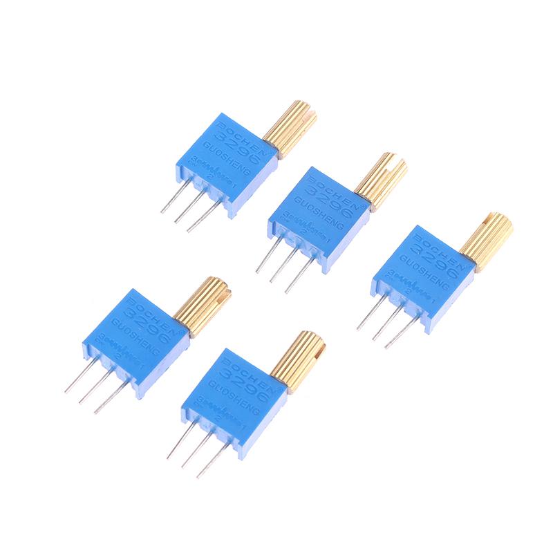 5 шт. 3296 Вт многооборотный регулируемый потенциометр 1K2K5K10K20K50K100K200K500K1M металлический вал длинная ручка