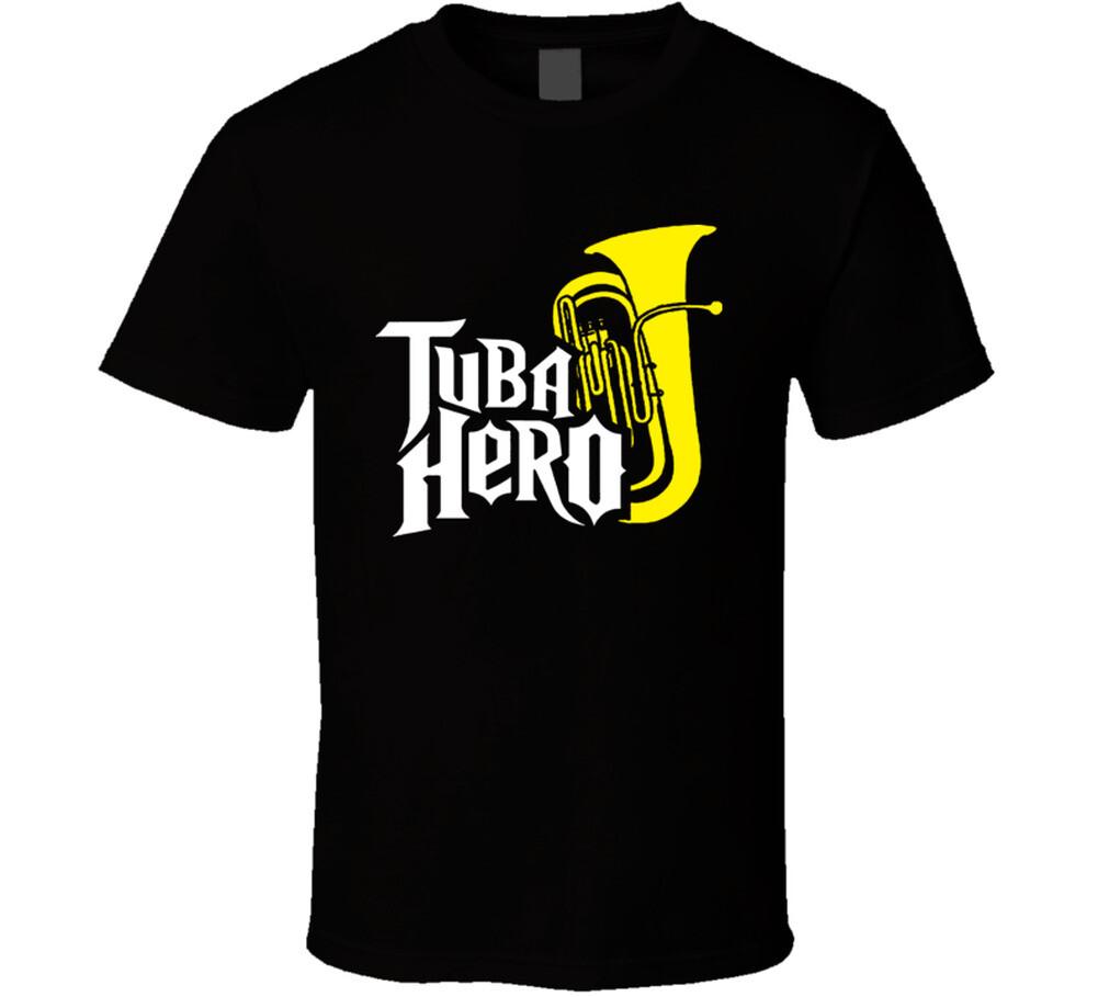 Tuba Hero Guitar Hero T Shirt Mens Womens Tees Top