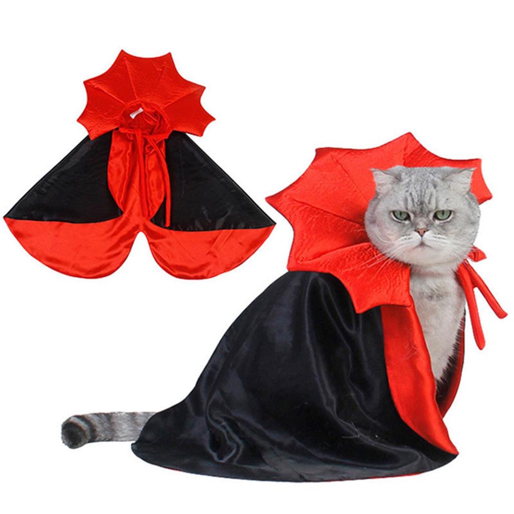 Halloween Cat Dog Costume Cape, Pet Costume For Cats And Small Dogs Cosplay Party,Cat Outfit Clothes For Halloween Party Decoration