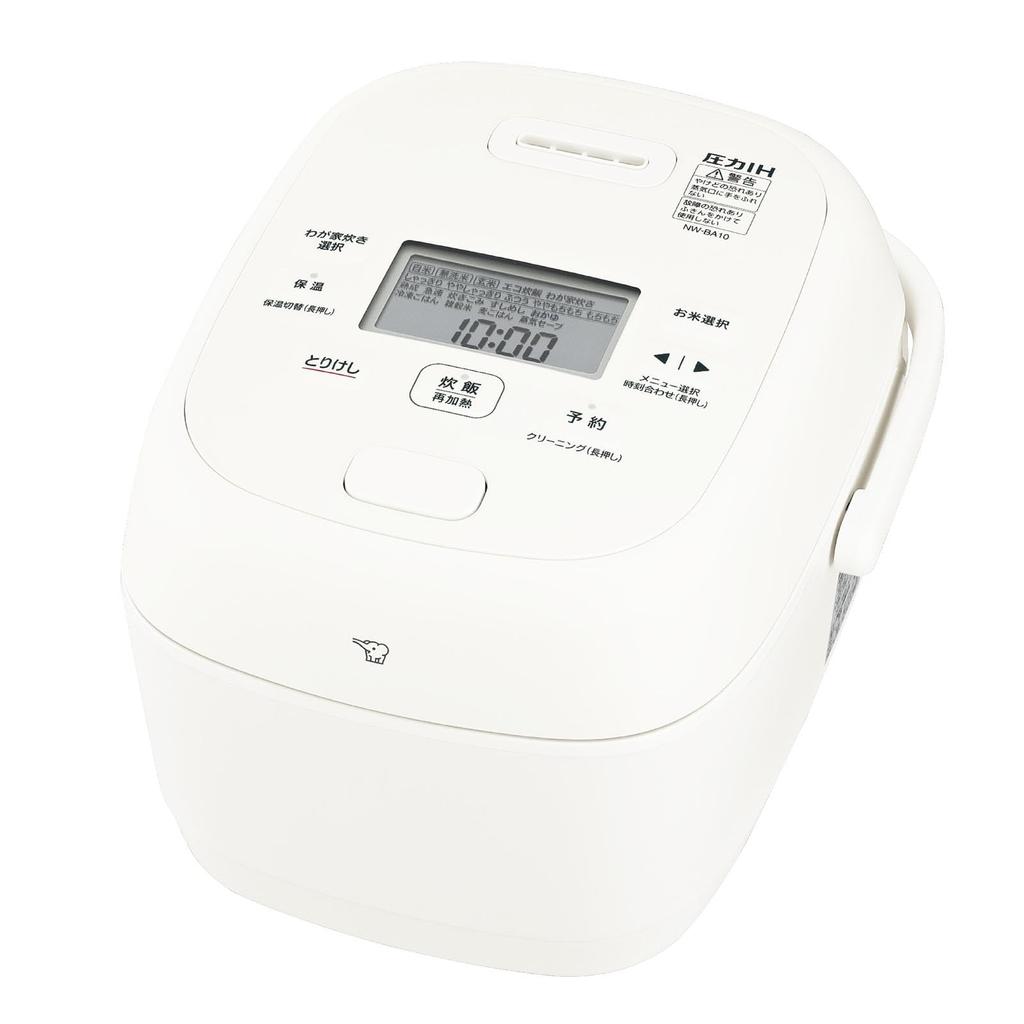 Zojirushi Rice Pressure IH Rice Extreme White Cooker, Cooker, 5.5 Cups, Cooking, NW-BA10-WA