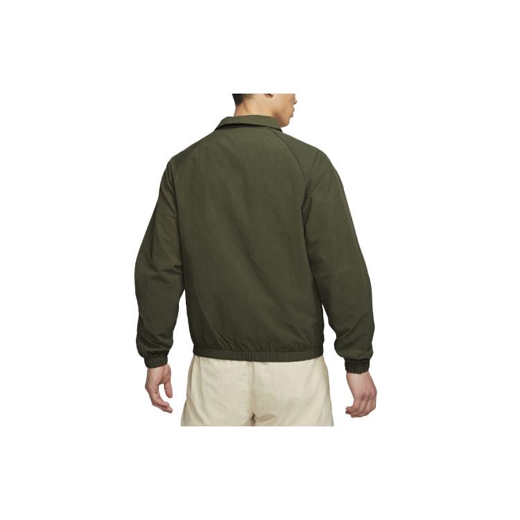 Nike Jackets Men's Green Lapel Moderate Workwear CV4306-325