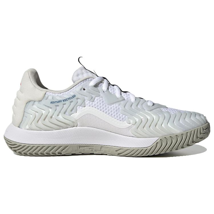adidas SoleMatch Control White Black Lucid Blue Мужские кроссовки Cloud-White Core-Black HQ8436