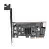 Карта расширения PCI Express ТИП E Передний тип C 20 Гбит/с PCIe на USB 3 Последовательный порт SATA 15-контактный Карта расширения Совместима с PCIE X4 X8 X16