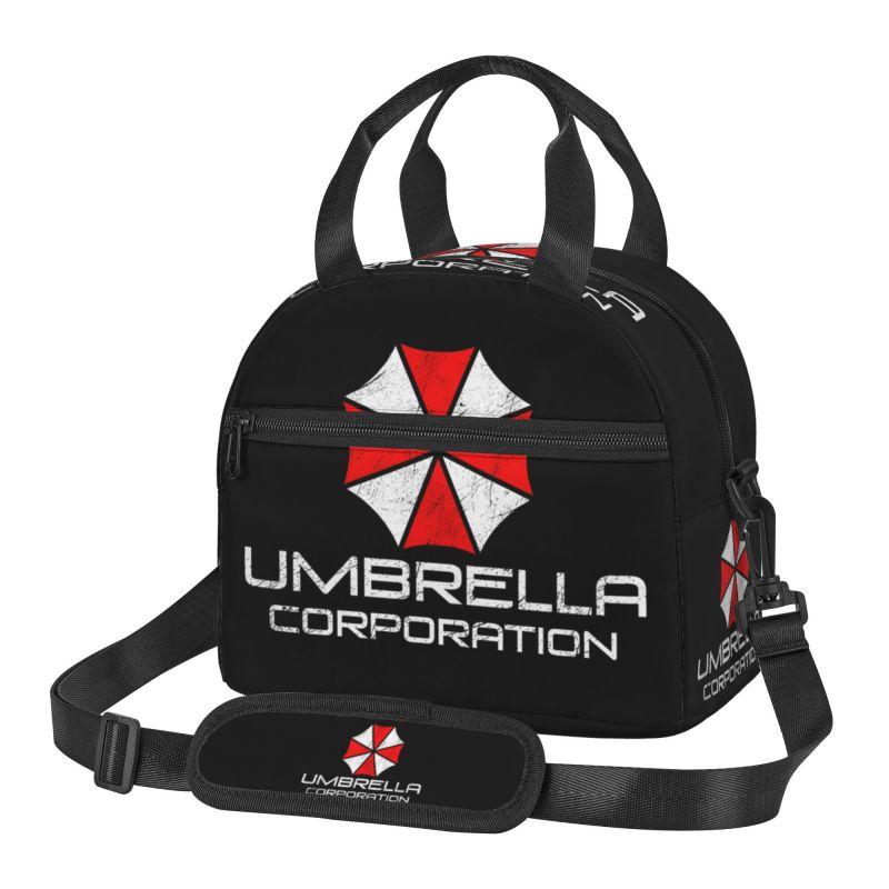 Термосумка для обеда Umbrella Corporation, унисекс, многоразовая, легкая, сумка-тоут для бенто, термоконтейнер с регулируемым ремнем