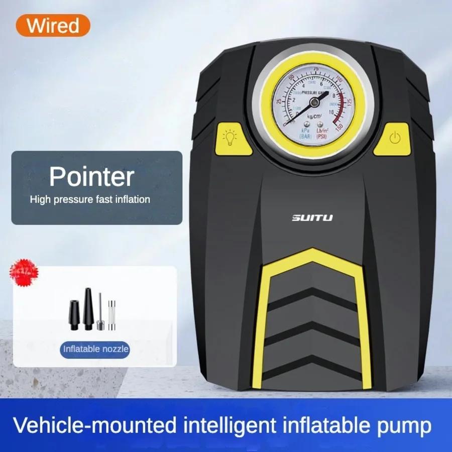 Quickly Inflate 12V 150PSI Portable Tire Compressor Pump  Car Air Compressor Digital Pointer Tire Inflator Pump Car Motorcycle LED Light Toolbox