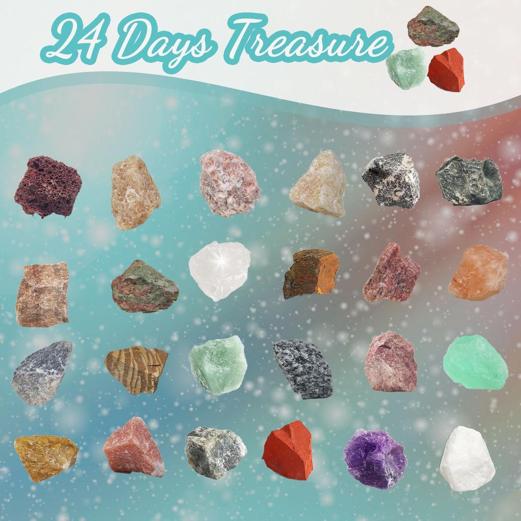 Рождественский календарь прибытия Dwarf 24 Christmas Stone Blind-Box