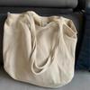 Large Capacity, Korean Version Bag, Women's, Twill Canvas, Commuting Shoulder Bag, Hand-held Casual Women's Bag, Simple, Lazy, Shopping Bag
