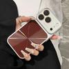 Solid Color Laser Phone Case For iPhone 17 16 15 14 Pro Max Large Window Shockproof Hard Bumper Back Cover