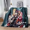 Asuna Sword Art Online флисовое одеяло с 3D принтом для кроватей, походов, пикников, толстое одеяло, покрывало, флисовое одеяло