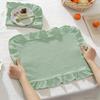 Cotton Afternoon Tea Tableware Mat French-style Table Napkin Ruffled Edge Place Mat  Photography