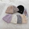Вязаная шапка Утепленная для осени и зимы Чтобы лицо выглядело лучше Маленькая Защищающая уши Универсальная шапка-пуловер для пары Шерстяная шапка