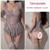 Sweet Large Size Perspective Lace Plus Chest Pad Steel Ring Gathering Tight Flying Sleeves Sexy Nightdress Set