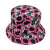 Cartoon basin hat INS sunscreen sun hat fashion Korean version cute versatile student basin hat women's sesame street bucket hat